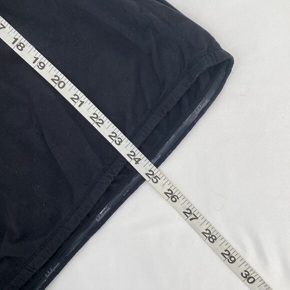 Lululemon Run: Stuff Your Bra Tank Black Floral Mesh Body Built-in Cups size 12 - Picture 10 of 10